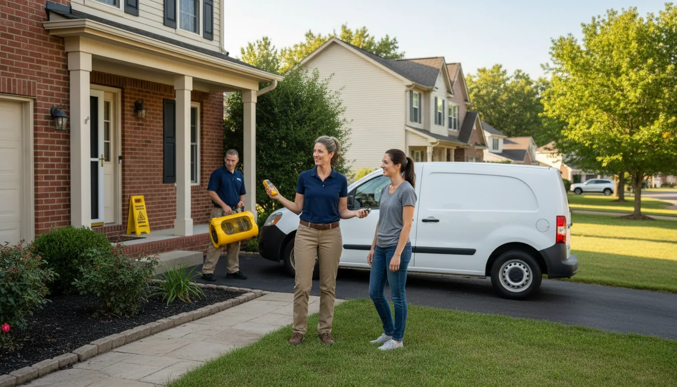 Residential water damage restoration in Troy, PA